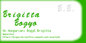brigitta bogyo business card